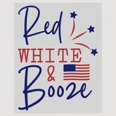 Fun Red White & Booze Ready To Press DTF Transfer